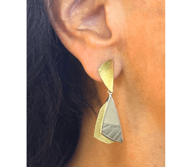 Scalene Stone Drop Earrings