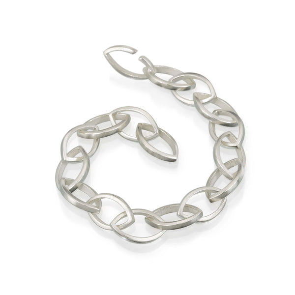 Adora Medium Link Bracelet- Silver