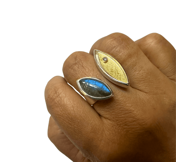 Double Fish Eye Ring