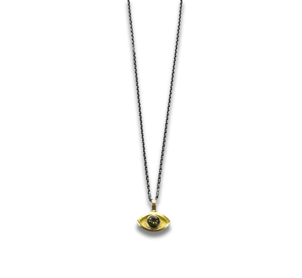 Goddess Eye Pendant - 18K Gold