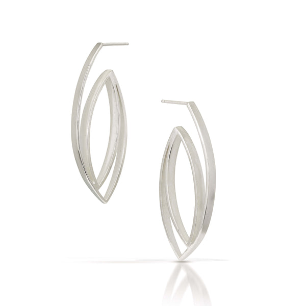 Marquis Hoop Earrings