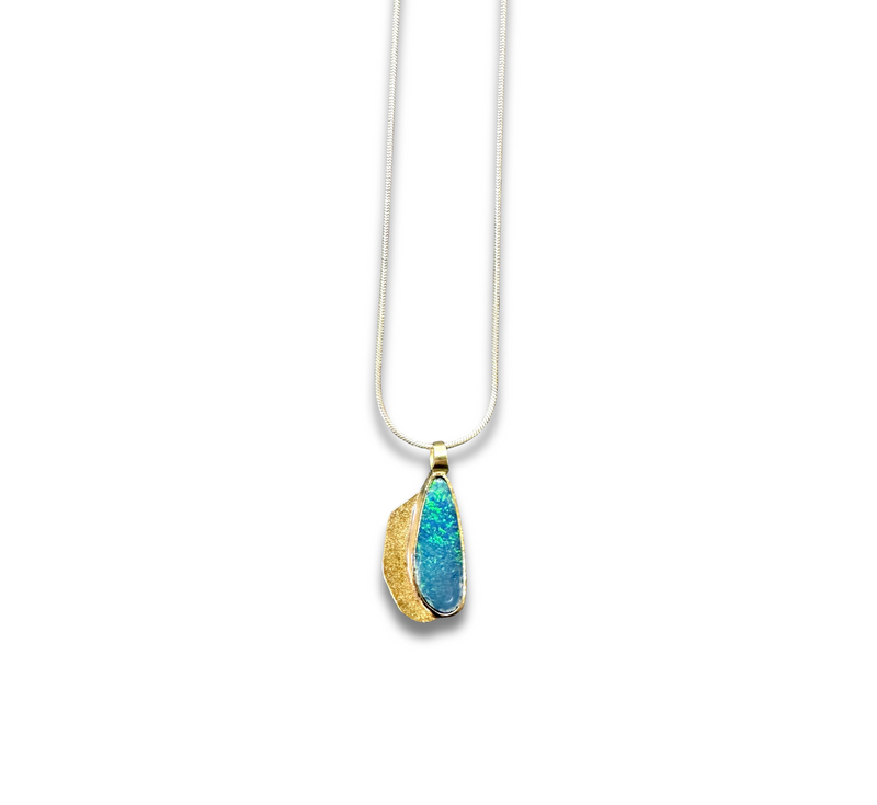 Opal Collage Pendant