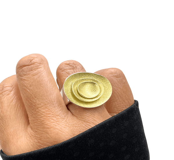 Ripple Square Ring