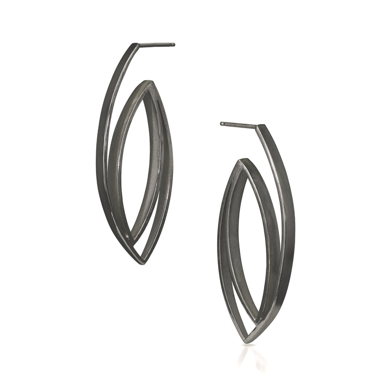 Marquis Hoop Earrings