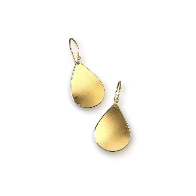 gold tear drop earrings